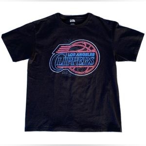 Los Angeles Clippers Blake Griffin #32 Neon Graphic Black T-shirt NBA Size Lrg